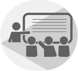 image of teacher led discussion about displayed content