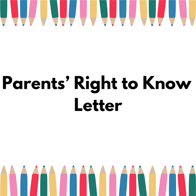  Parent Right to Know
