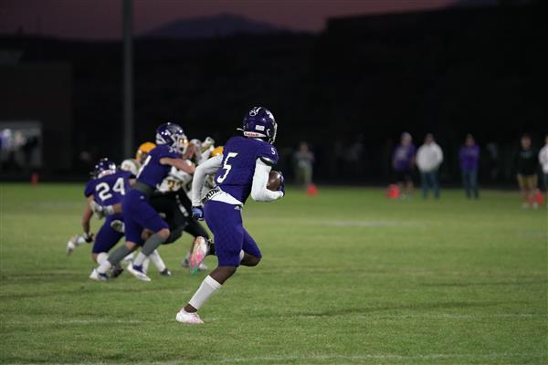 Spanish springs running with the football
